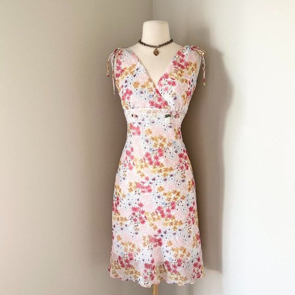 Vintage y2k Ruby Rox Dainty Floral Coquette Dress - Picture 1 of 7